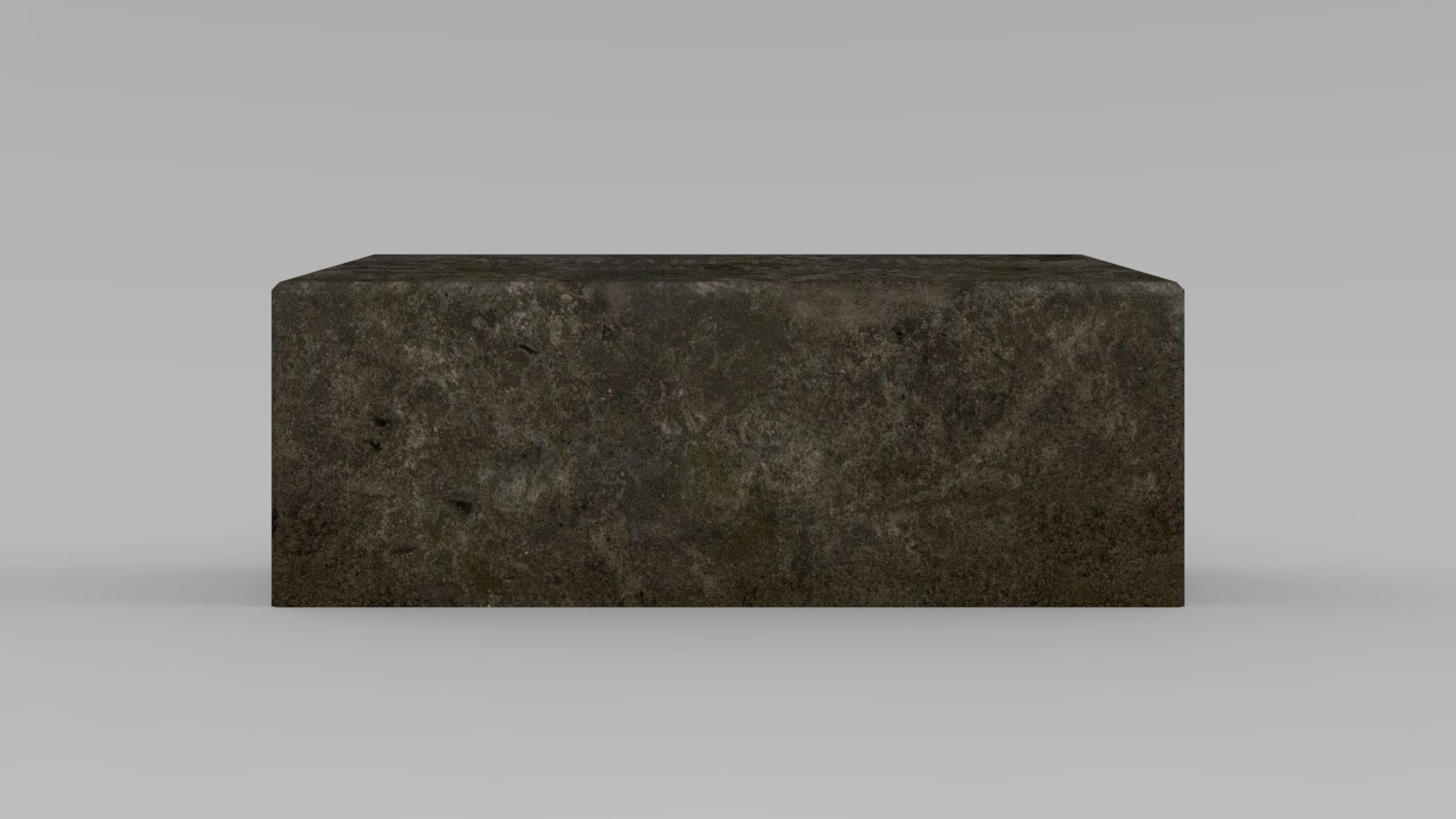 Lowpoly Gravestone box with geometric design Low-poly 3D model_3