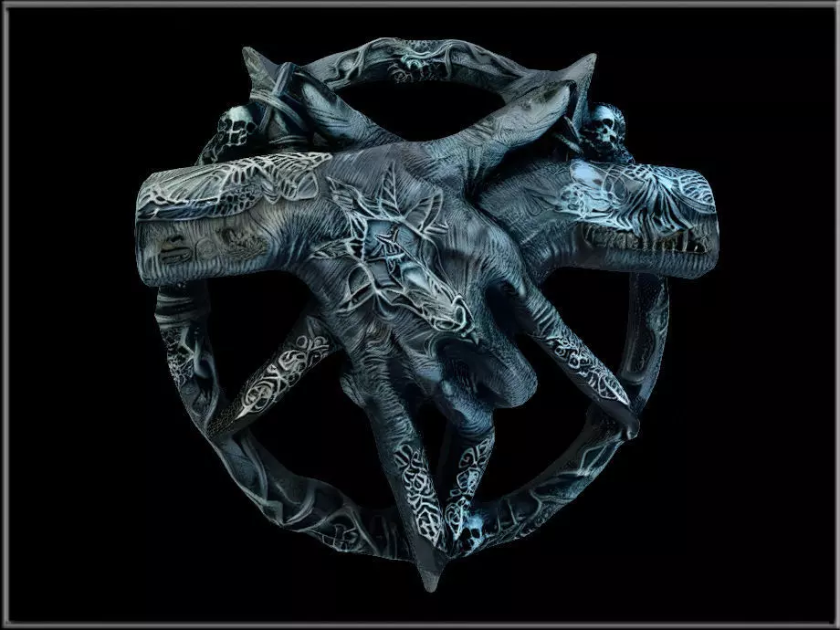 Devil Hands Low-poly 3D model