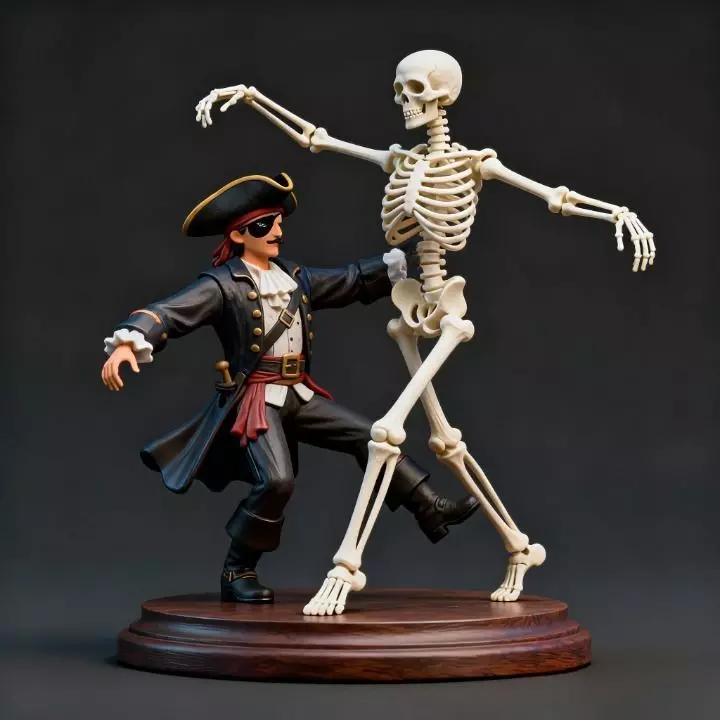 3857 Tango of Life and Death 3D Printed Minimalist Statues 3D print model