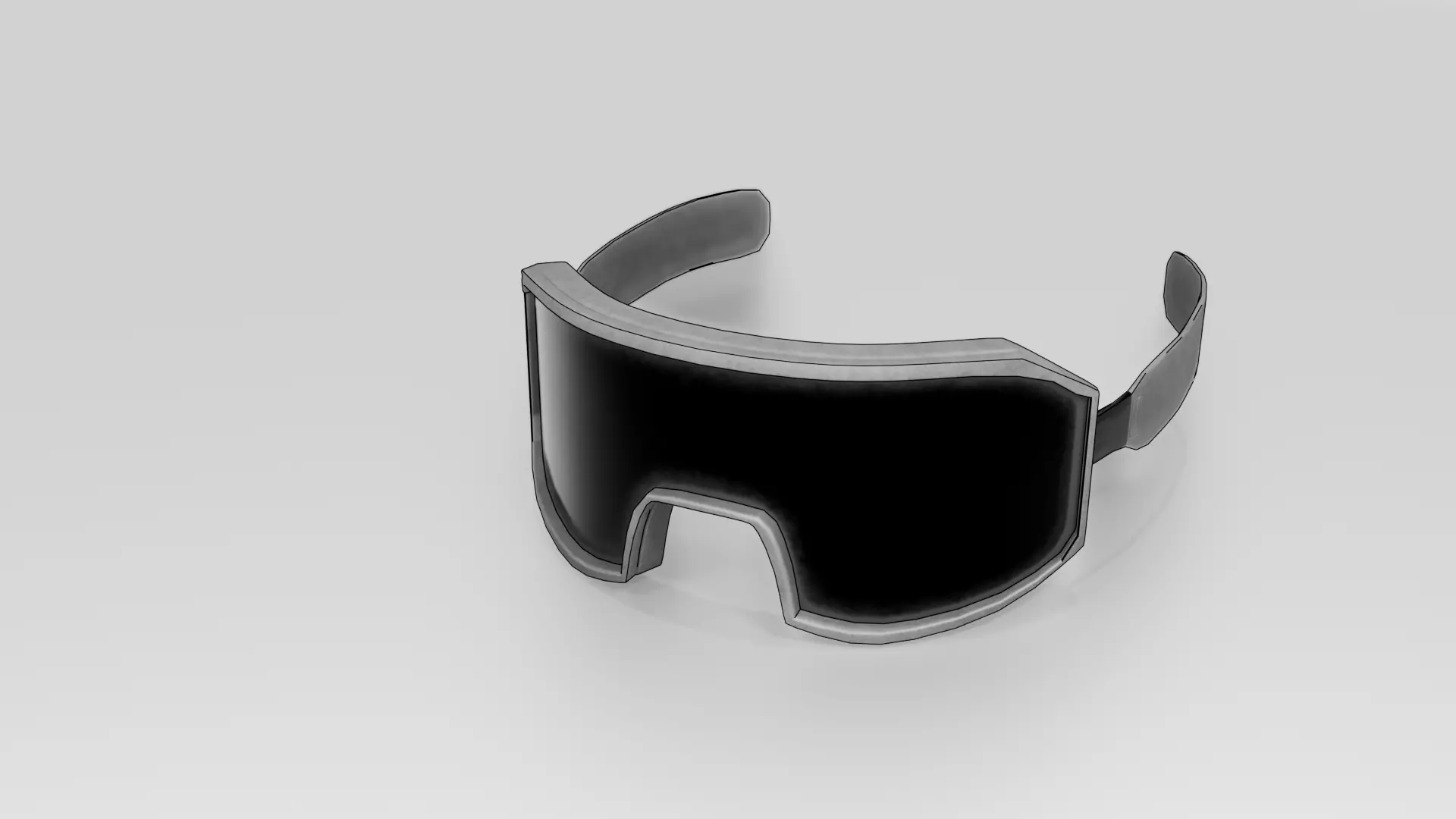 Goggles Low-poly 3D model