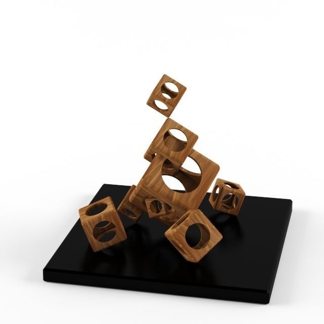 Abstract Sculptures 3D model_5