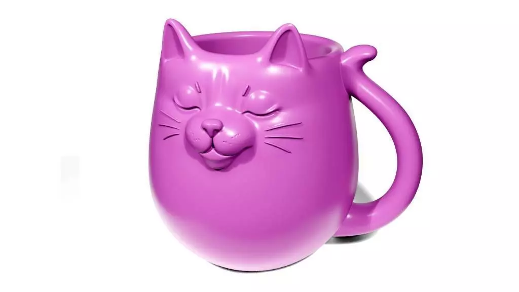 Cat mug 2 3D print model