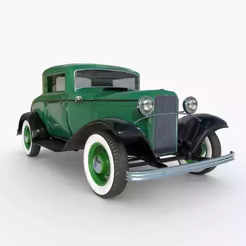 1932 Ford Model 18 Coupe Low-poly 3D model