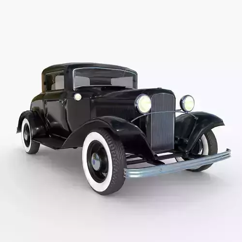 1932 Ford Model 18 Coupe Low-poly 3D model 5