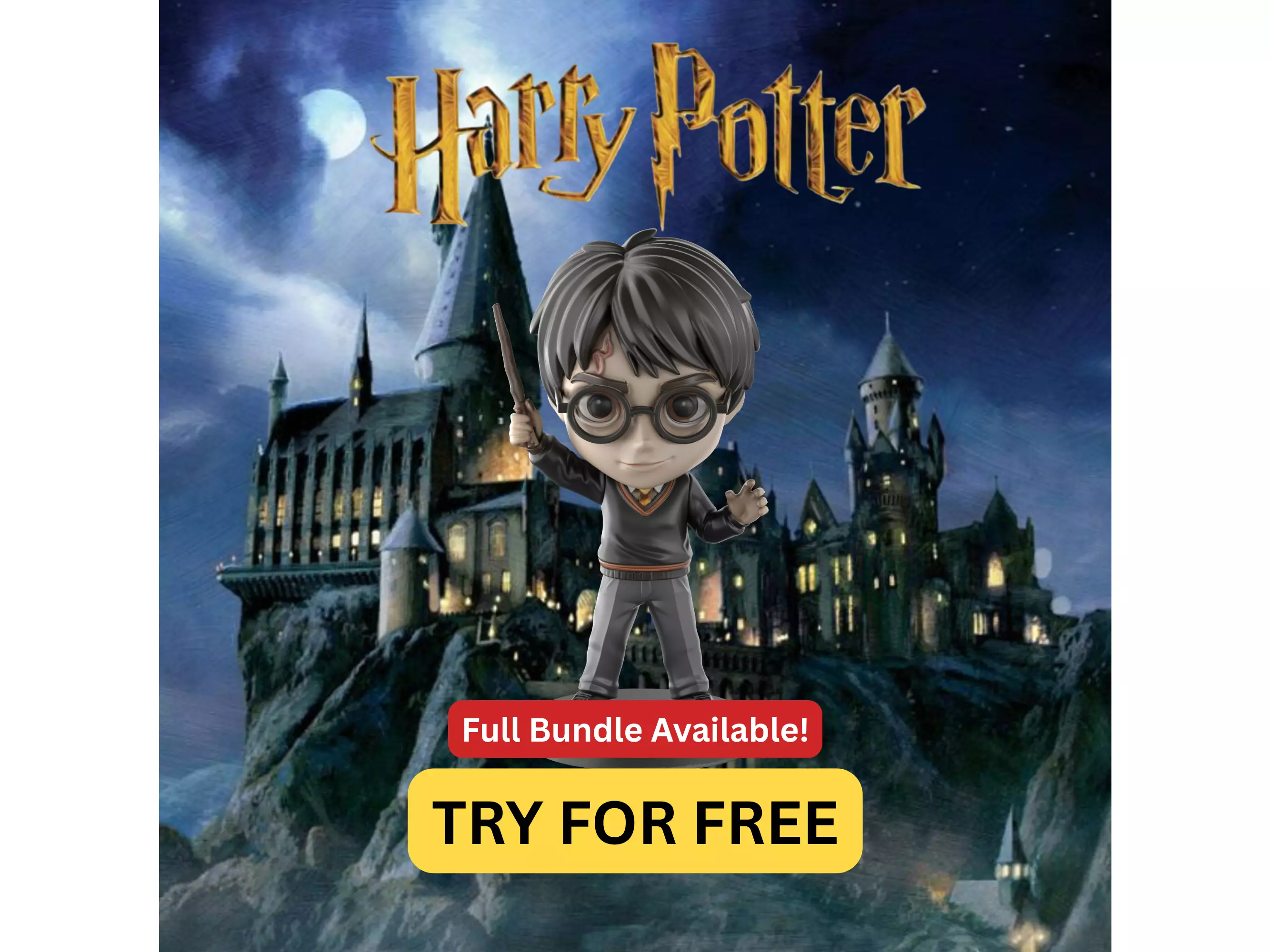 Harry Potter - Free Sample STL Kids Film Books Free 3D print model