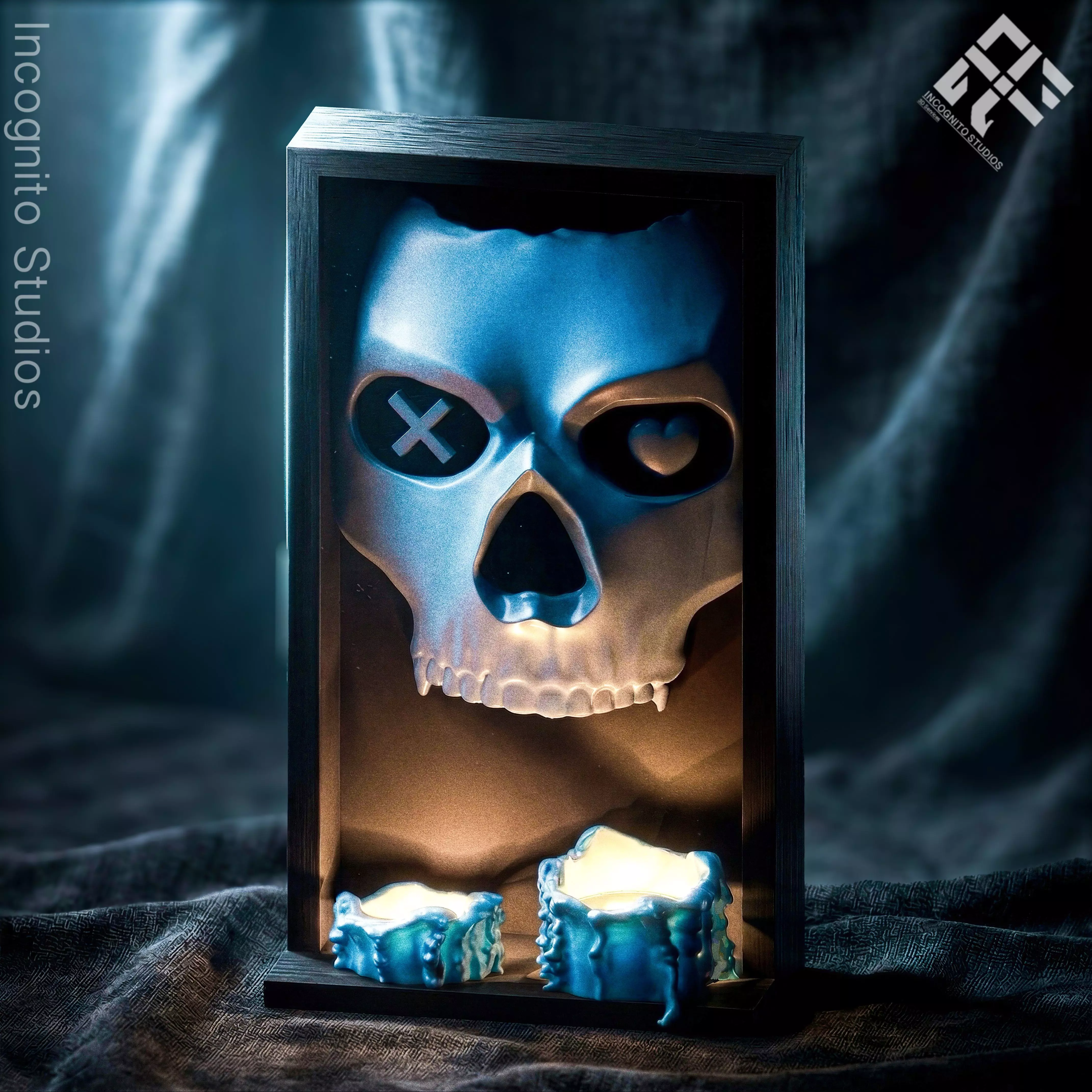 Lights Out Book Nook Dark Romance Bookshelf Ornament Josh Mask 3D print model