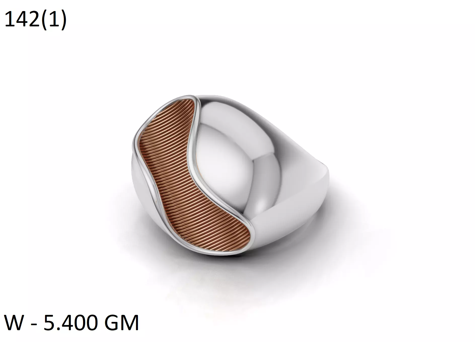 SILVER RING 3D print model