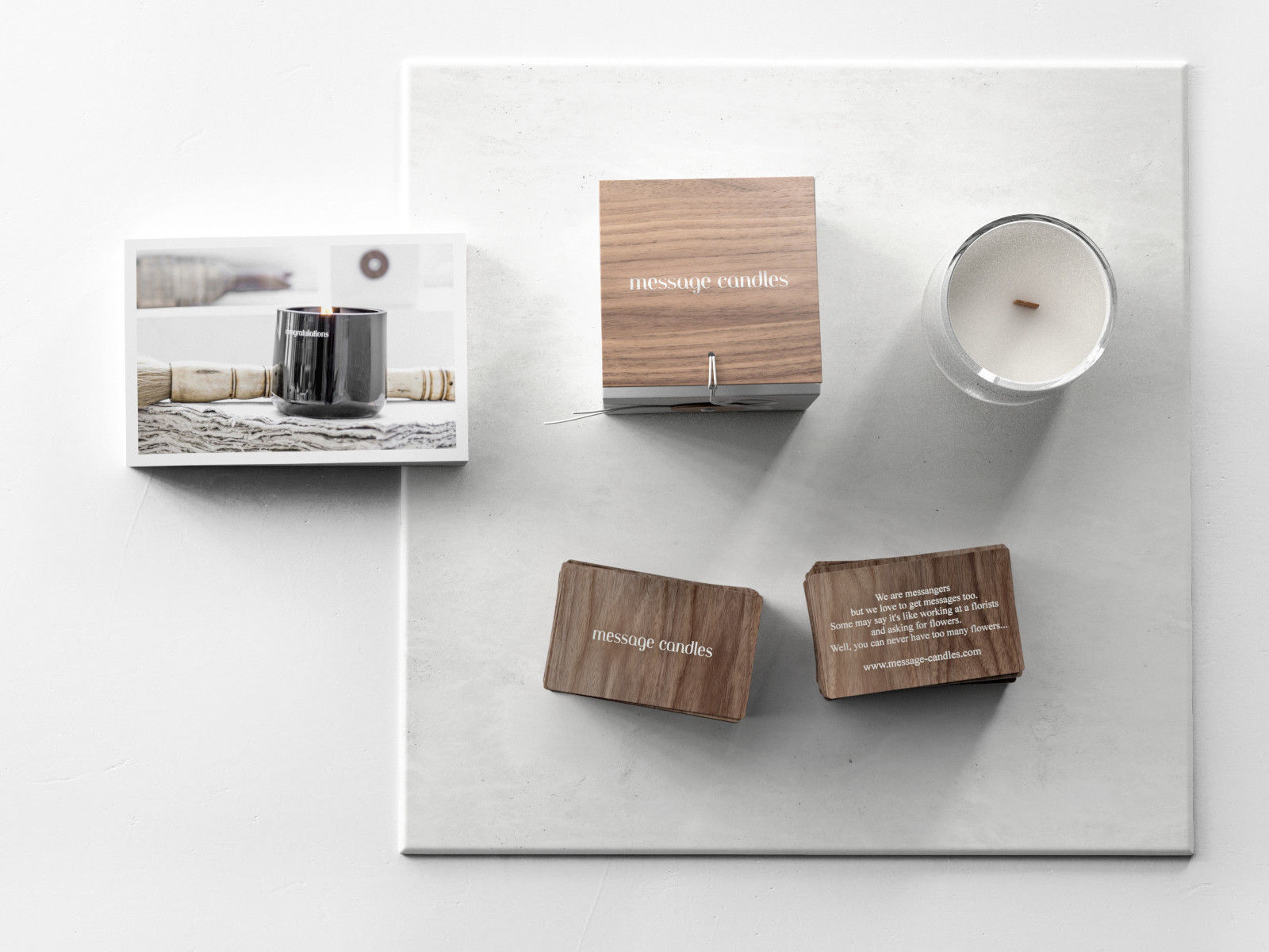 Message Candle 3D model_1