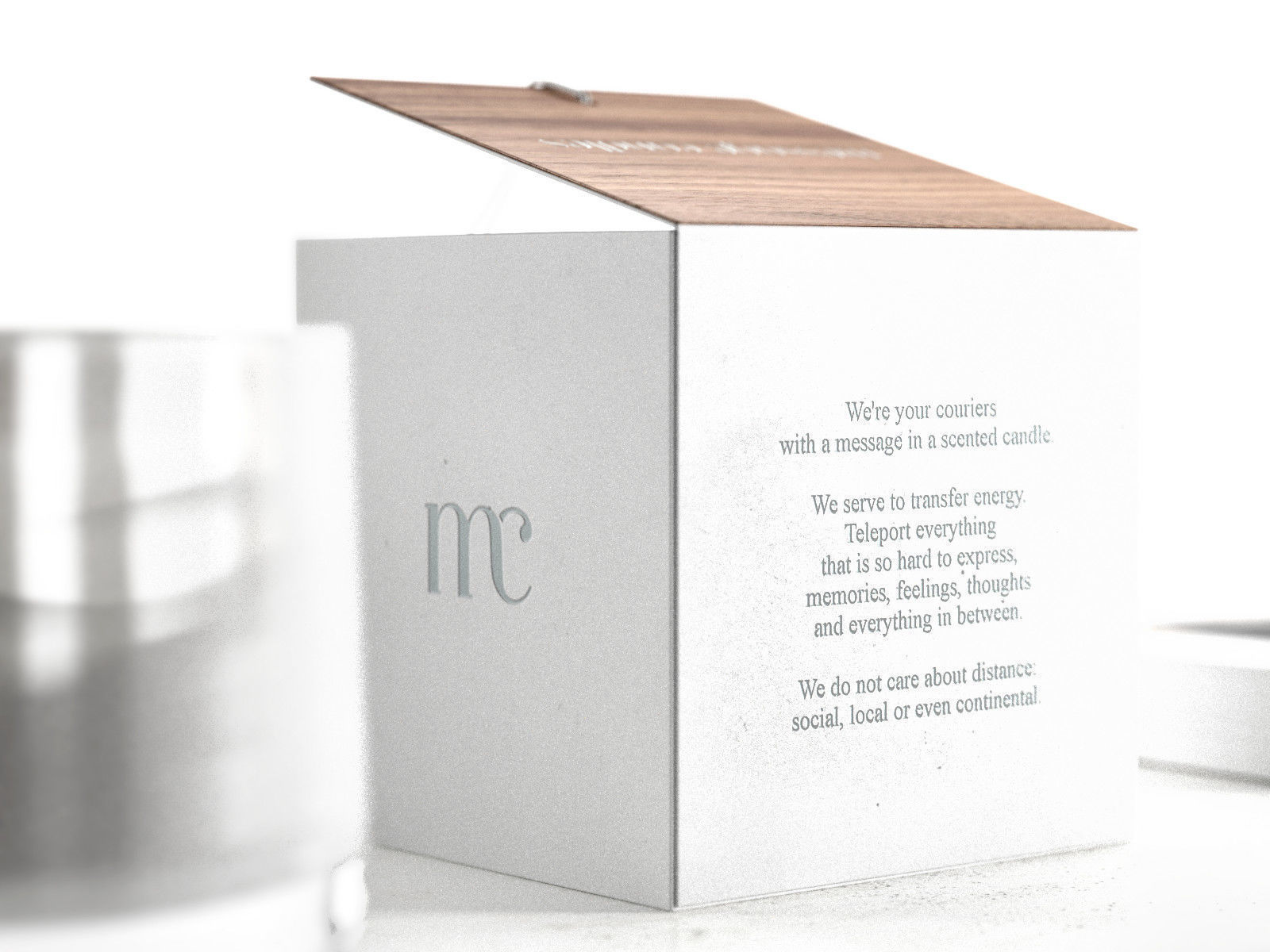 Message Candle 3D model_2