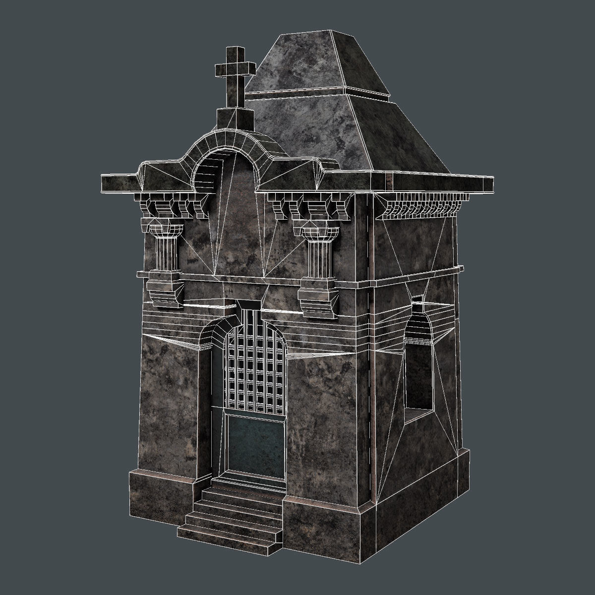 Lowpoly Tomb Pack Low-poly 3D model_17
