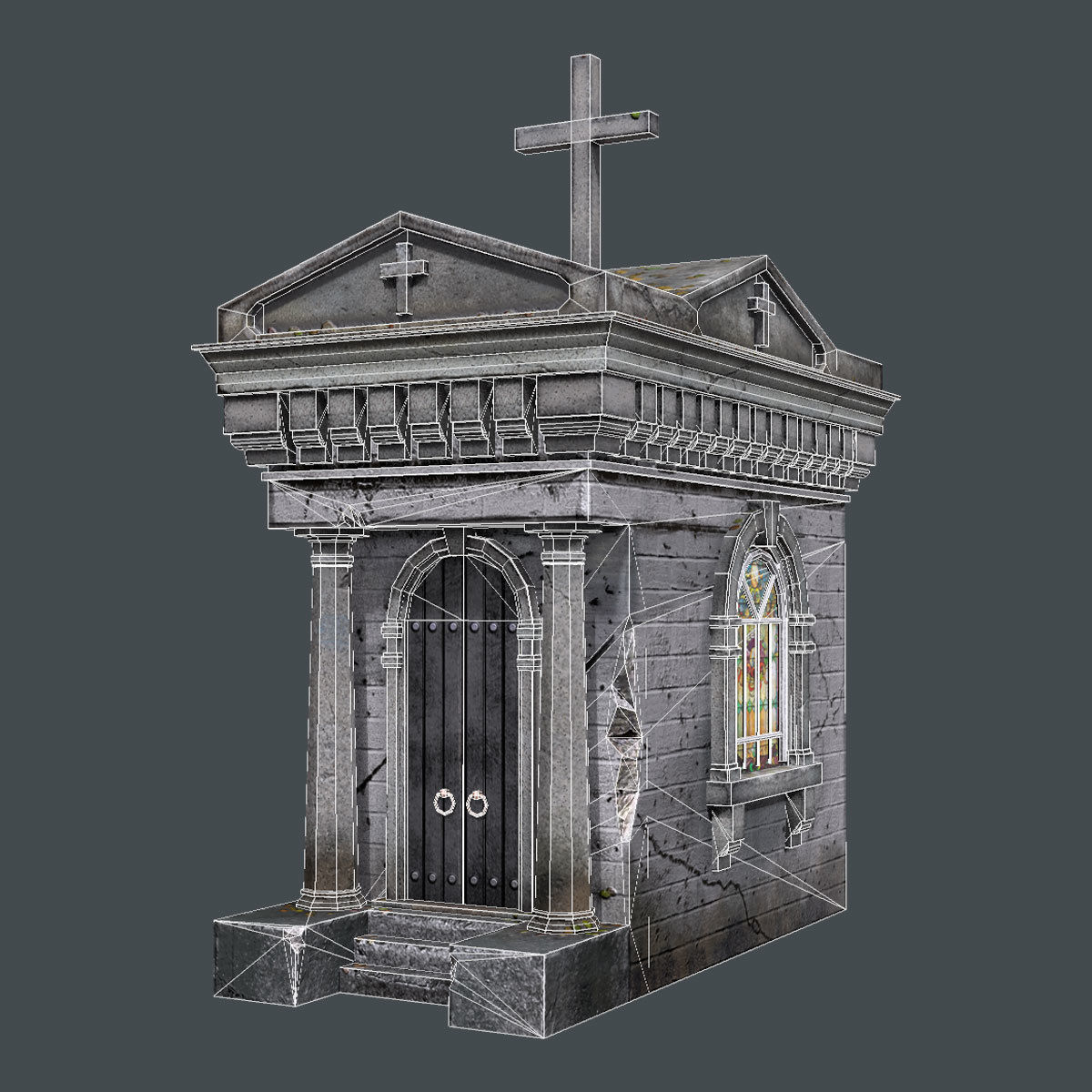 Lowpoly Tomb Pack Low-poly 3D model_19