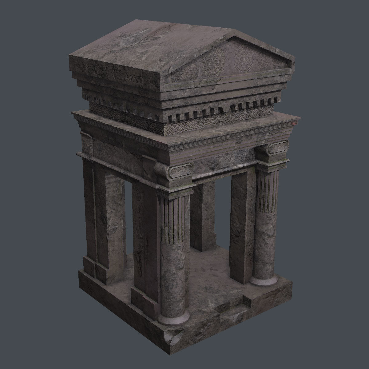 Lowpoly Tomb Pack Low-poly 3D model_5