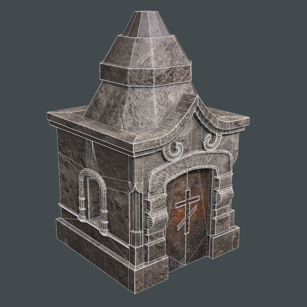 Lowpoly Tomb Pack Low-poly 3D model_16