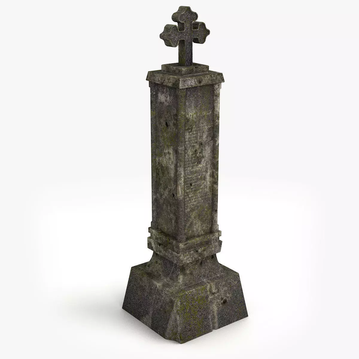 Lowpoly Tombstone 20 Low-poly 3D model_0