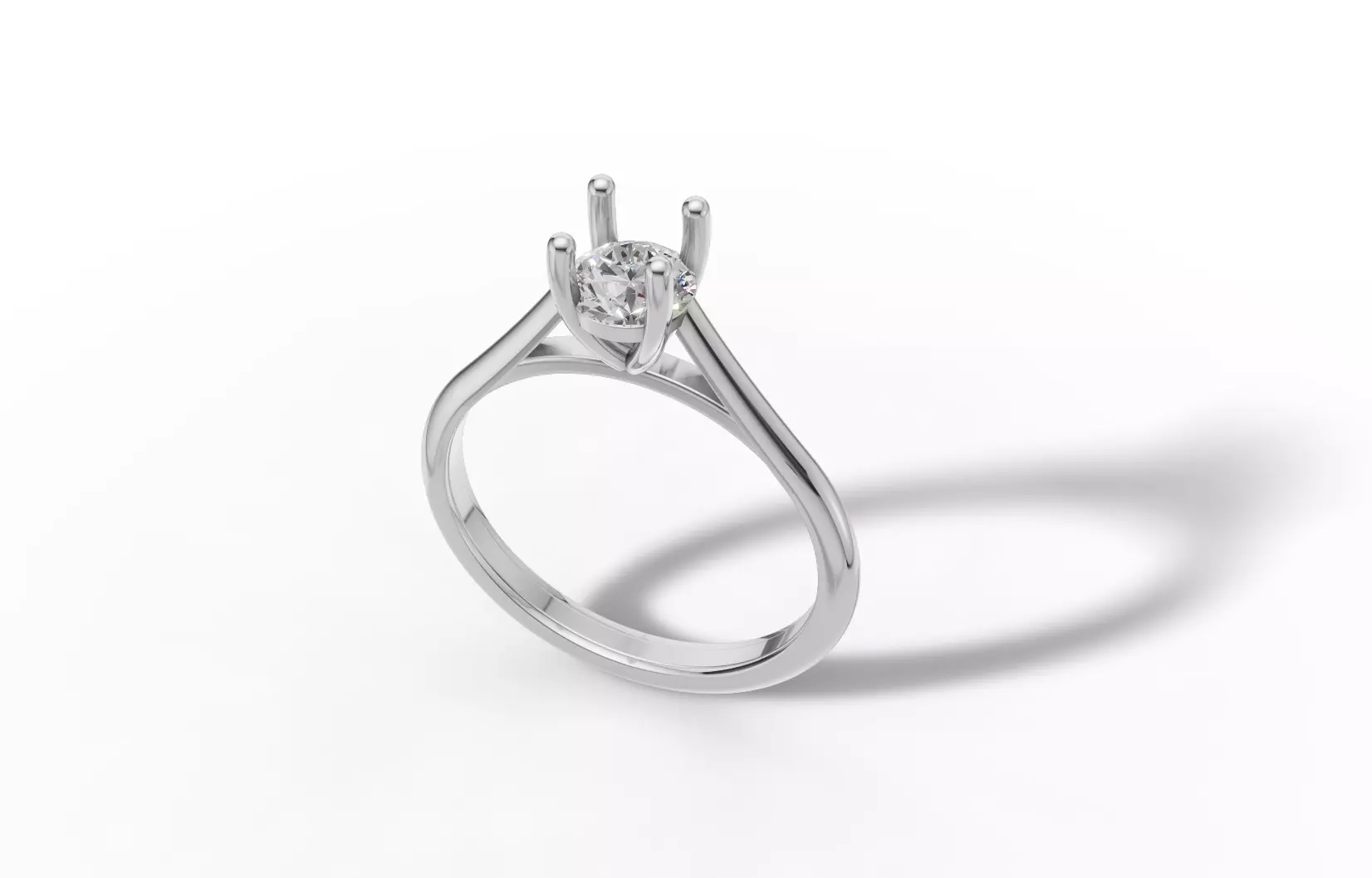 Solitaire Ring Free 3D print model