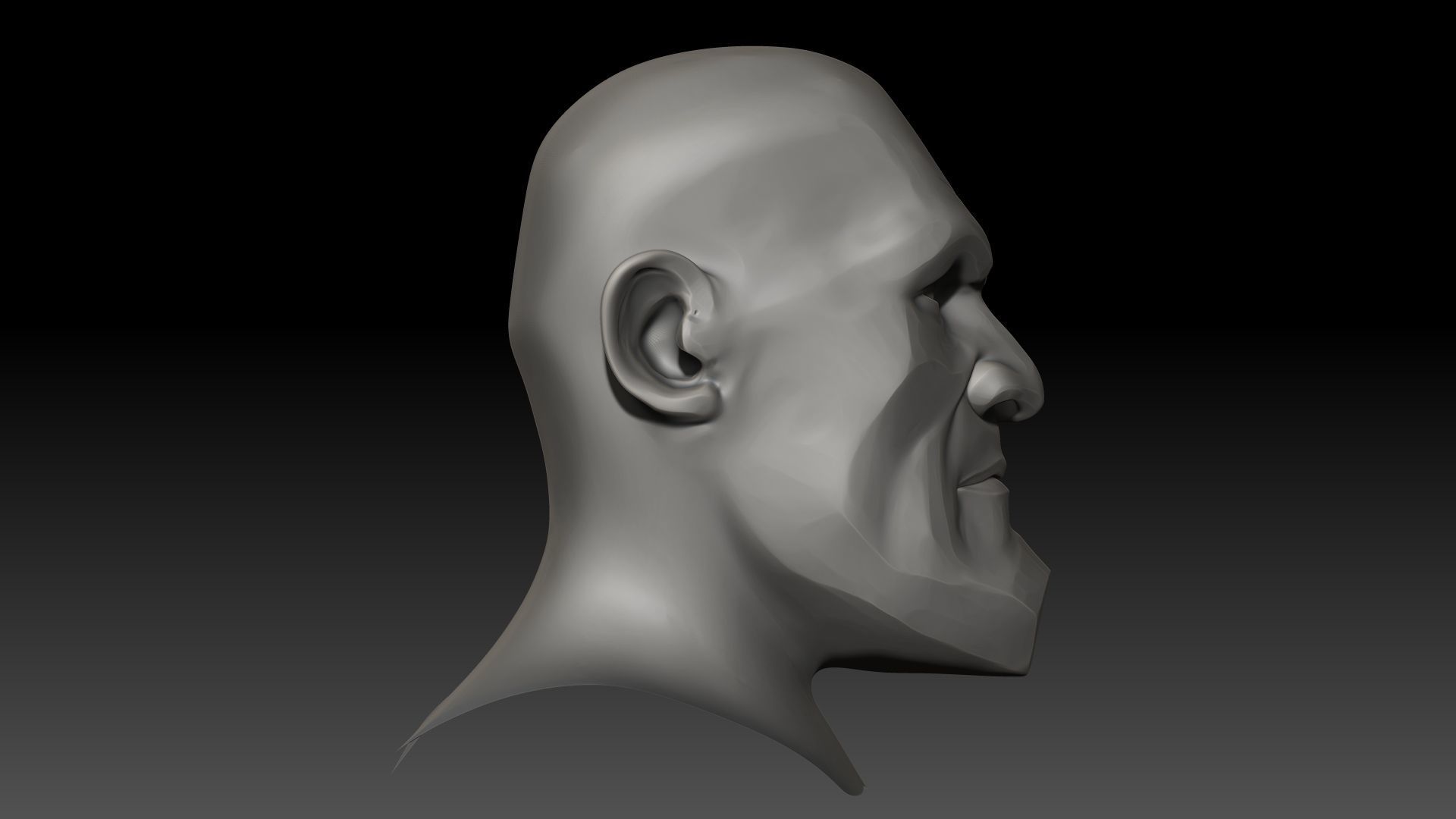 PBR Realtime cartoon character game hair Low-poly 3D model_22