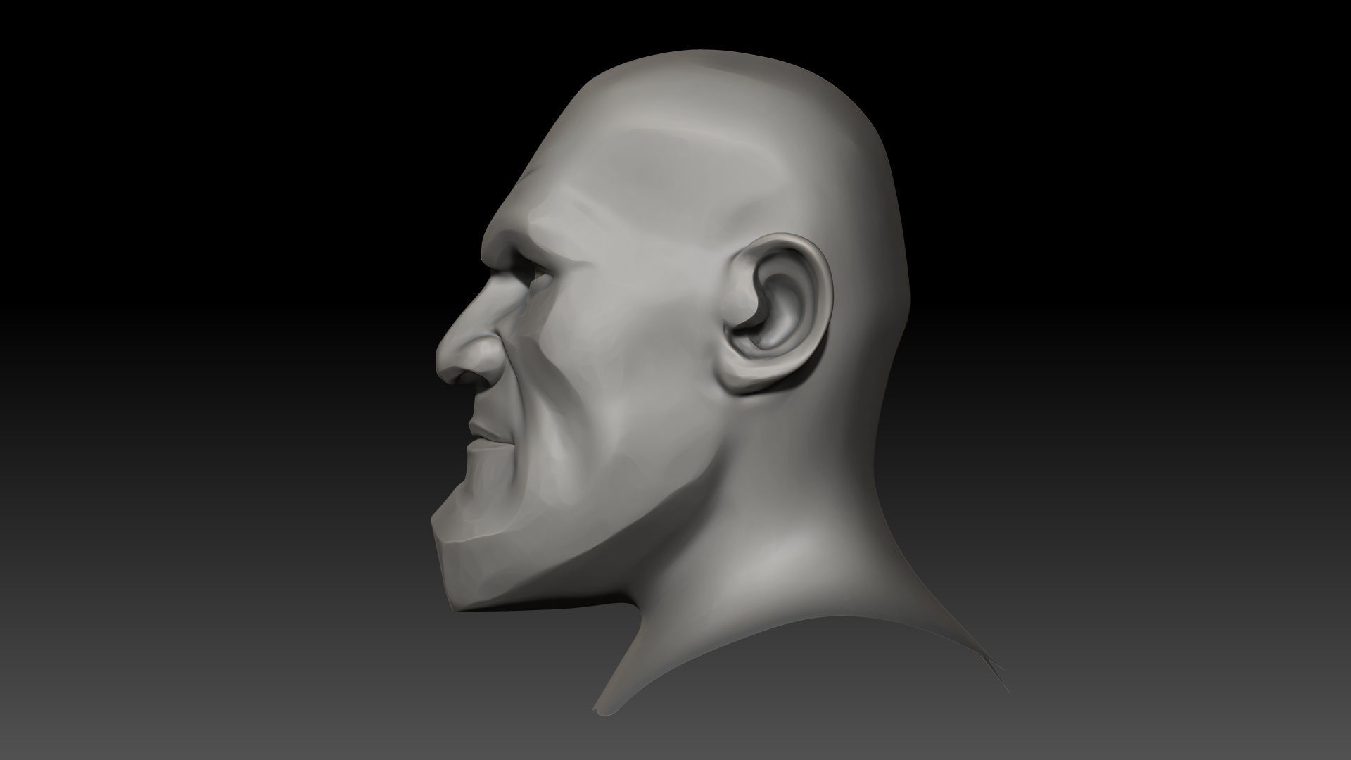 PBR Realtime cartoon character game hair Low-poly 3D model_23