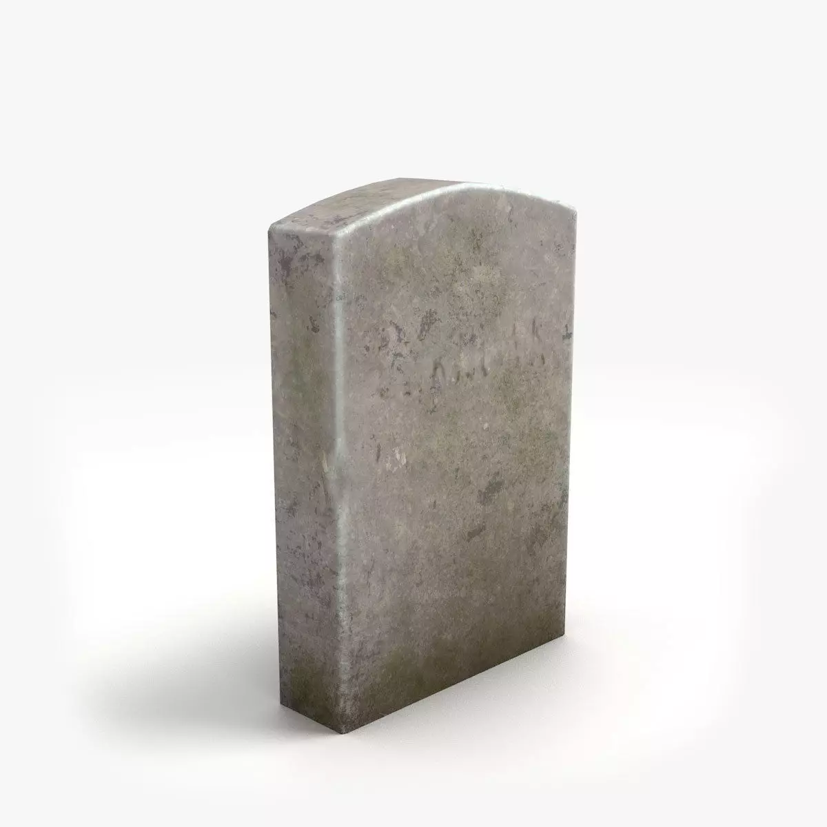 Lowpoly Tombstone 3 gravestone Low-poly 3D model_0