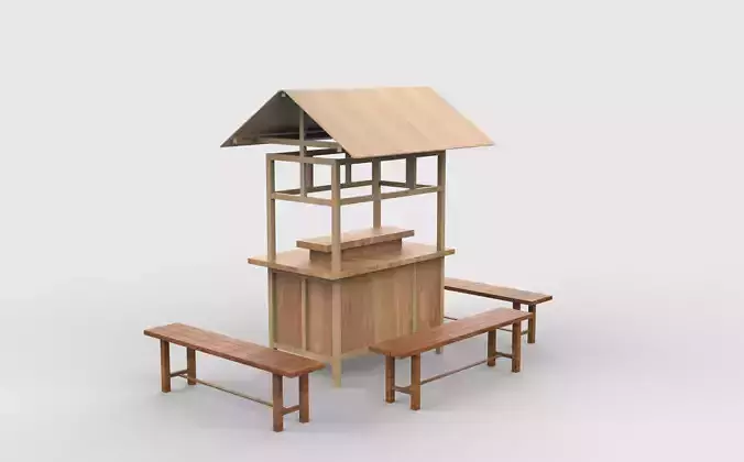 Food Carts 03 3D model