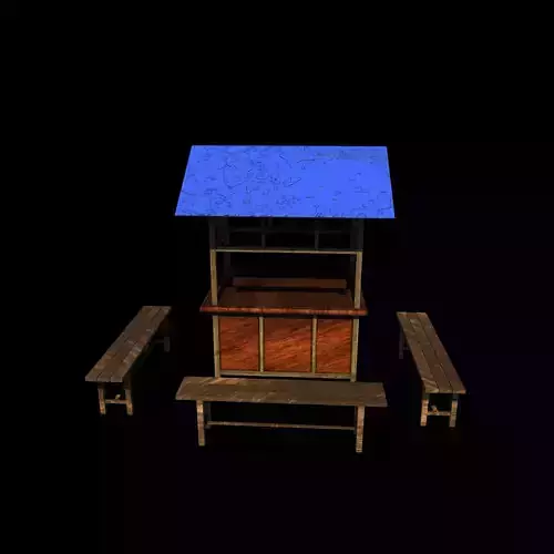 Food Carts 03 3D model 6