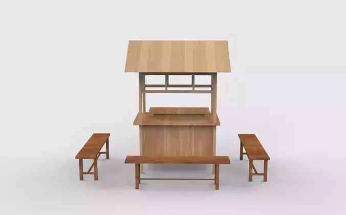 Food Carts 03 3D model 2