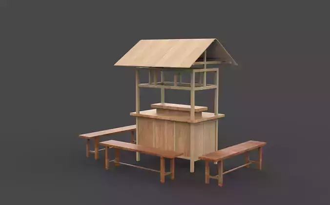 Food Carts 03 3D model 3