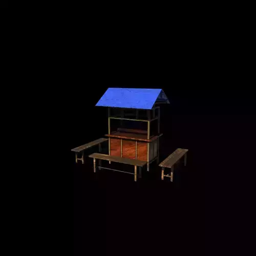 Food Carts 03 3D model 5