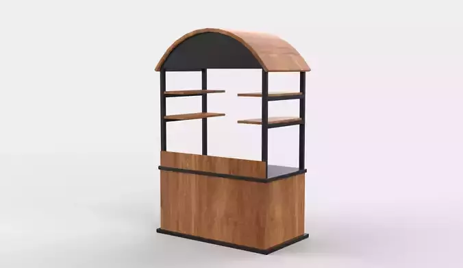 Food Carts 02  3D model 7