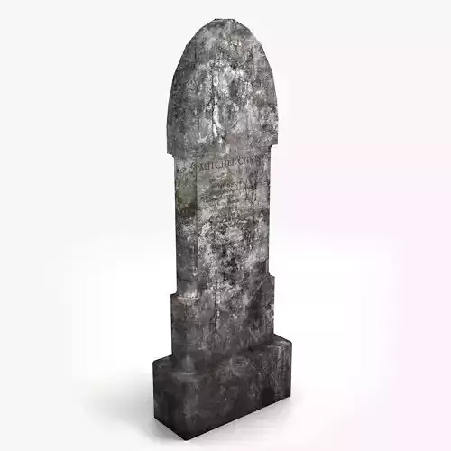 Lowpoly Tombstne gravestone