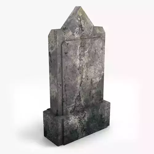 Lowpoly Tombstne gravestone