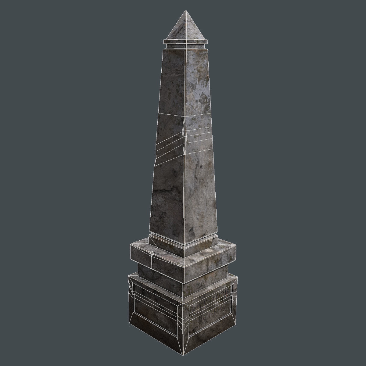 Lowpoly Gravestone 10 Pack vol2 Low-poly 3D model_22