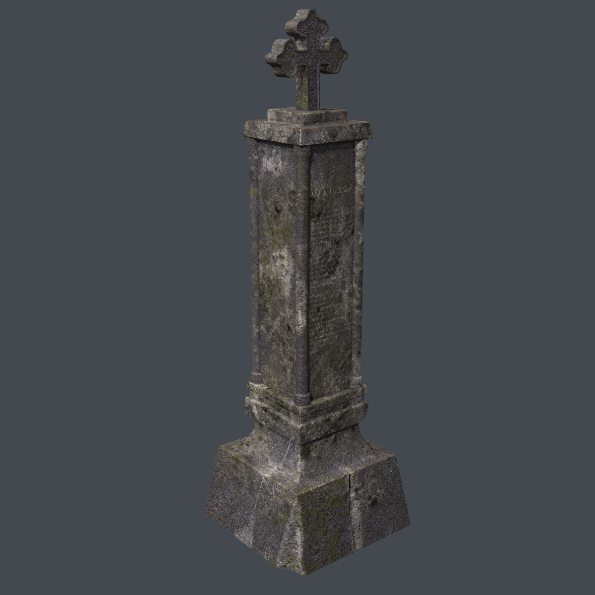 Lowpoly Gravestone 10 Pack vol2 Low-poly 3D model_9