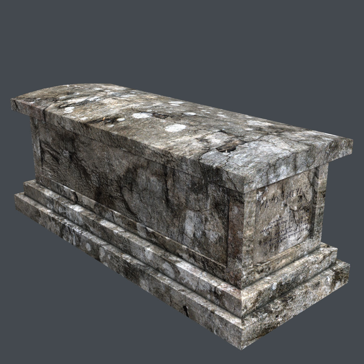 Lowpoly Gravestone 10 Pack vol2 Low-poly 3D model_6