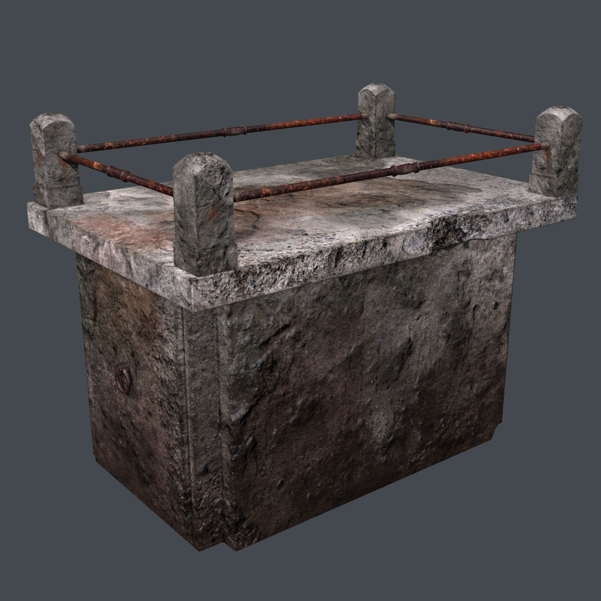 Lowpoly Gravestone 10 Pack vol2 Low-poly 3D model_20