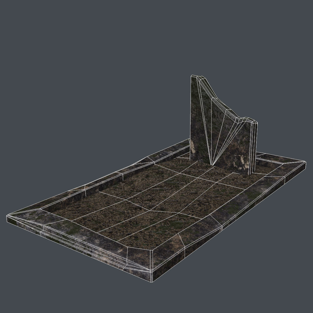 Lowpoly Gravestone 20 Pack Low-poly 3D model_72