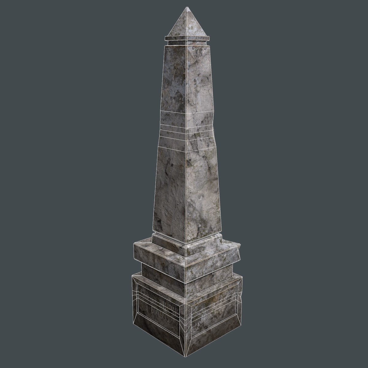 Lowpoly Gravestone 20 Pack Low-poly 3D model_42