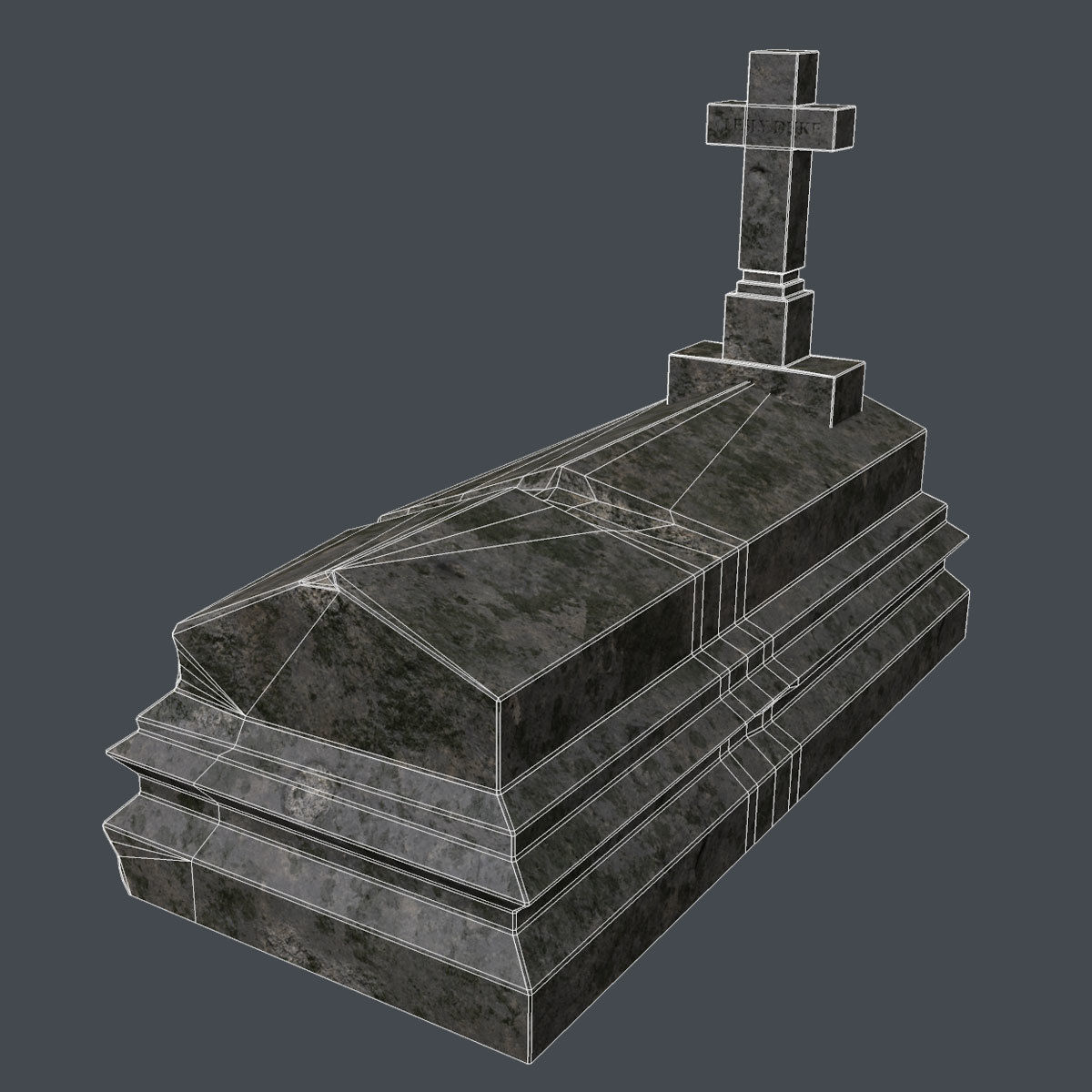 Lowpoly Gravestone 20 Pack Low-poly 3D model_78
