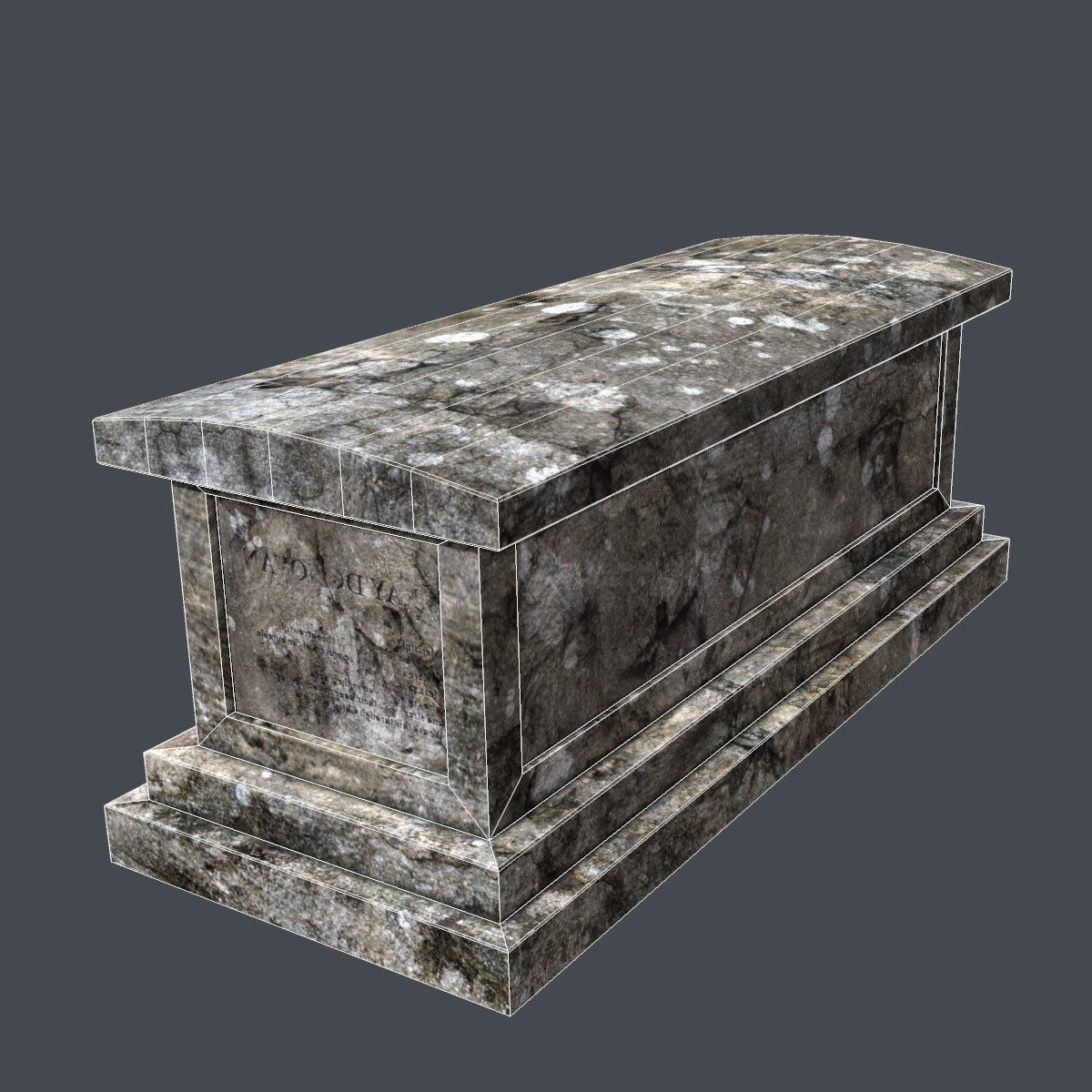 Lowpoly Gravestone 20 Pack Low-poly 3D model_77
