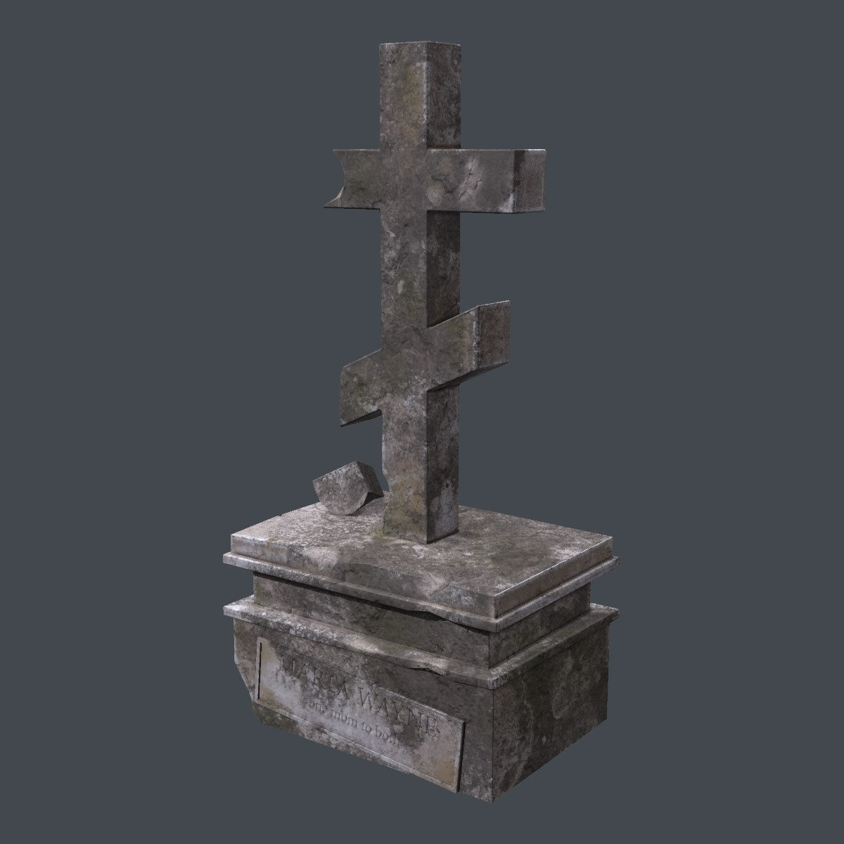 Lowpoly Gravestone 20 Pack Low-poly 3D model_26