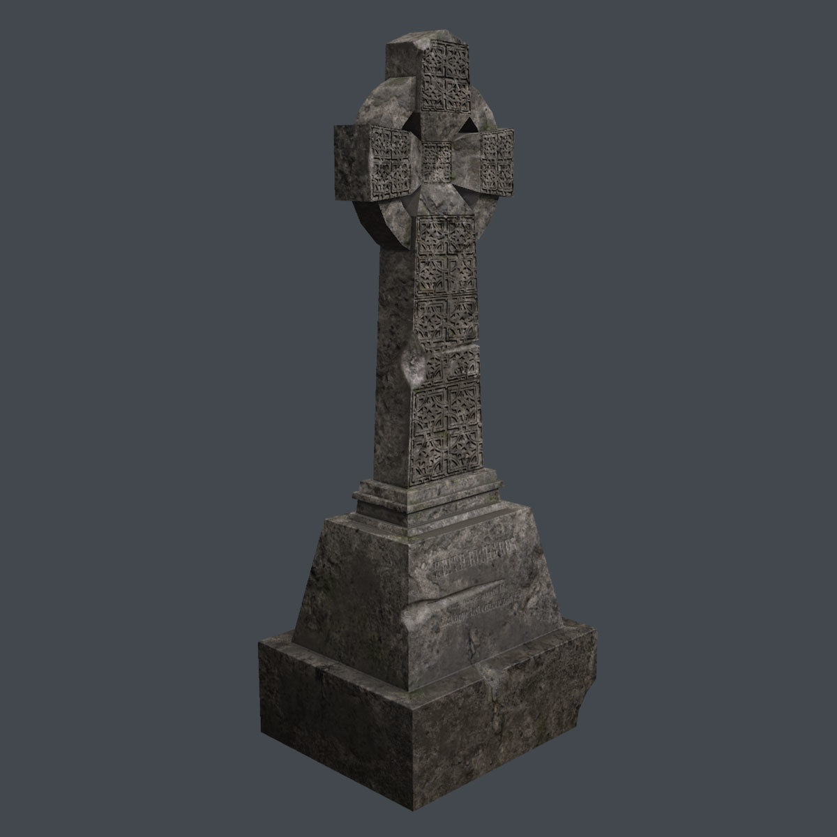 Lowpoly Gravestone 20 Pack Low-poly 3D model_4