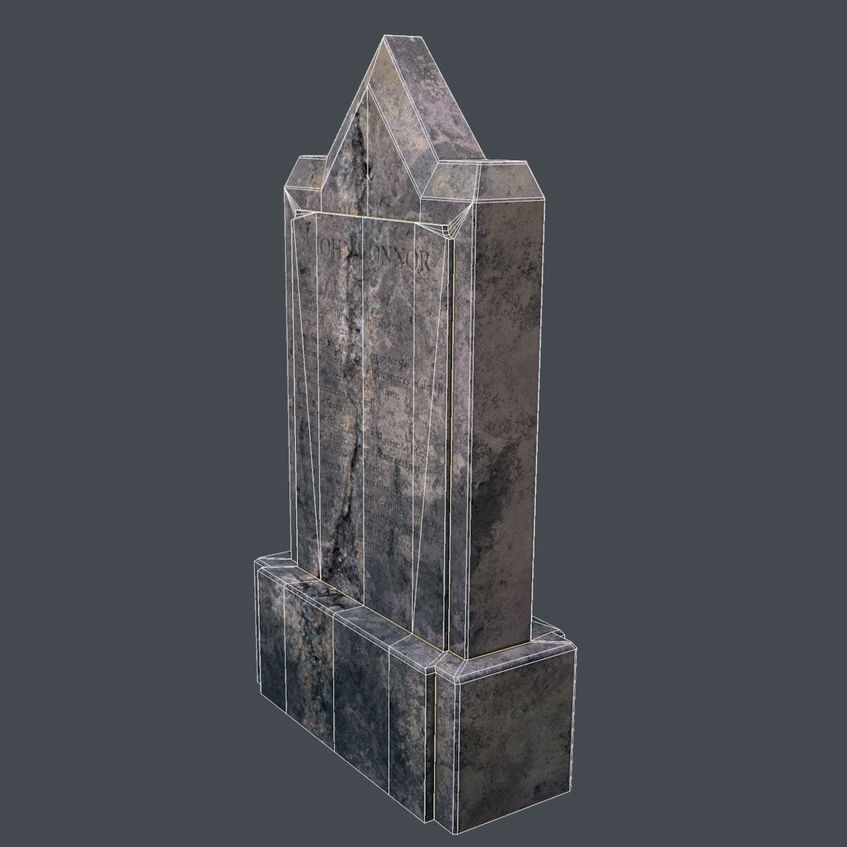 Lowpoly Gravestone 20 Pack Low-poly 3D model_74