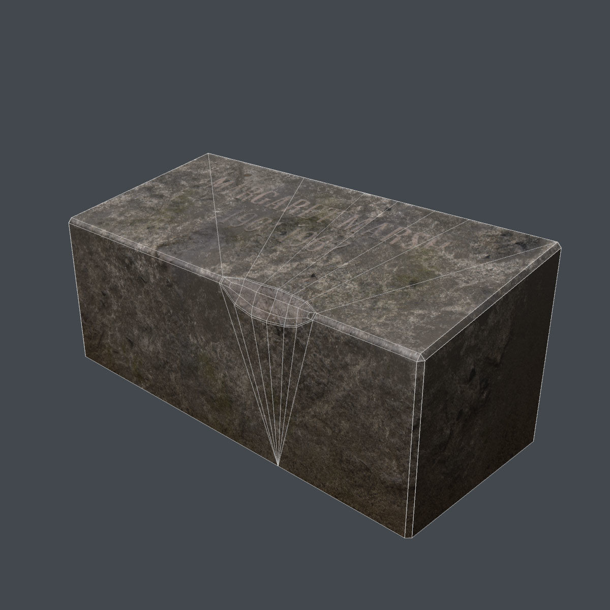Lowpoly Gravestone 20 Pack Low-poly 3D model_80
