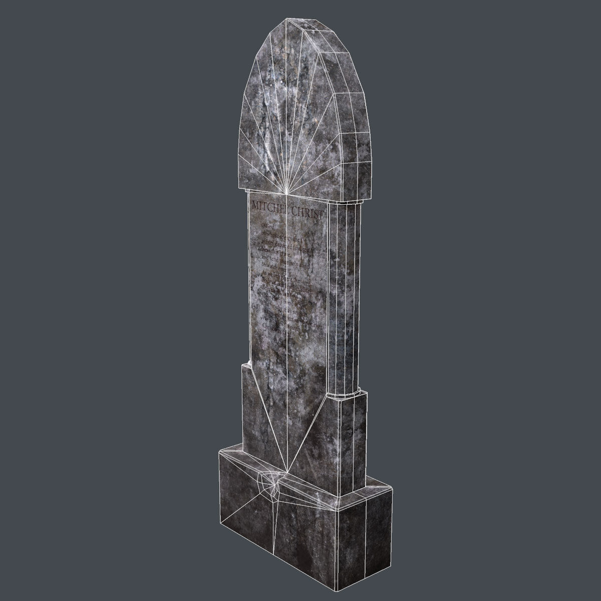Lowpoly Gravestone 20 Pack Low-poly 3D model_73