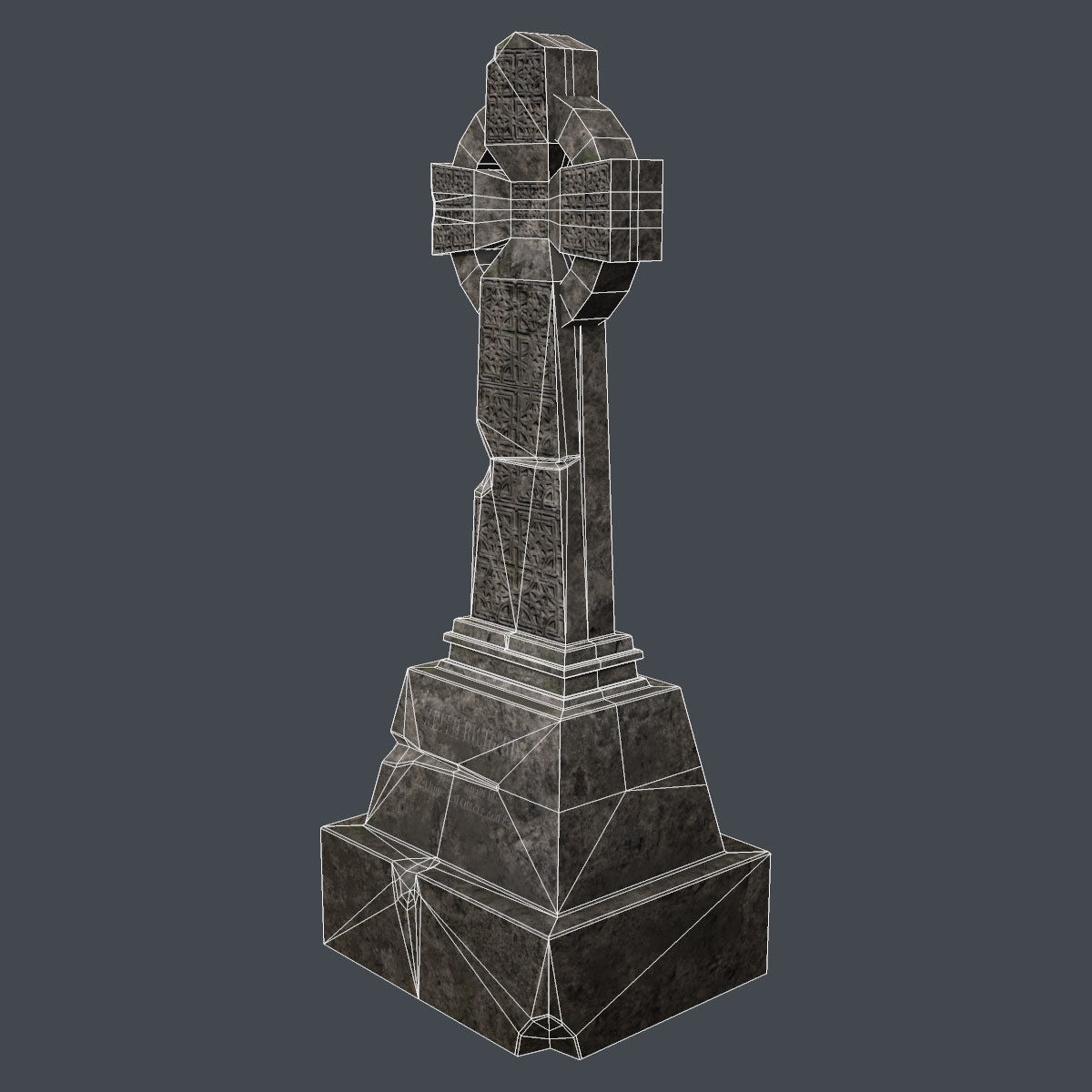 Lowpoly Gravestone 20 Pack Low-poly 3D model_65