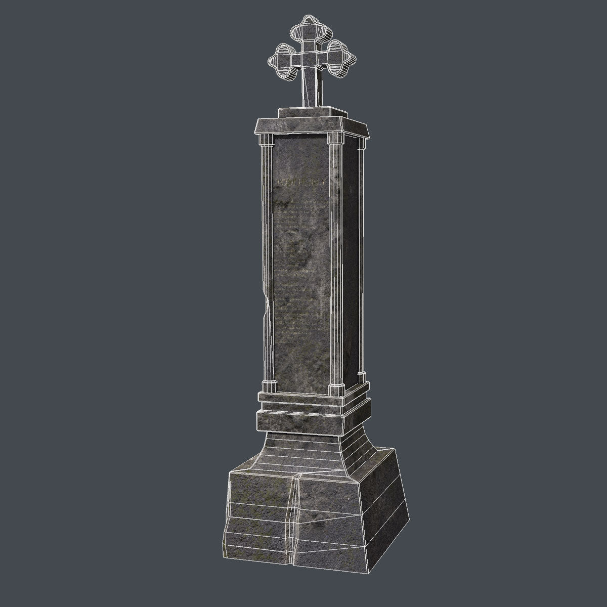 Lowpoly Gravestone 20 Pack Low-poly 3D model_79