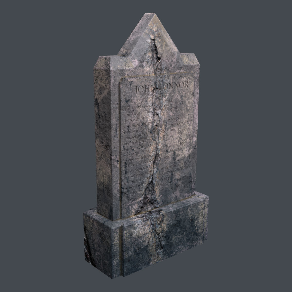 Lowpoly Gravestone 20 Pack Low-poly 3D model_14