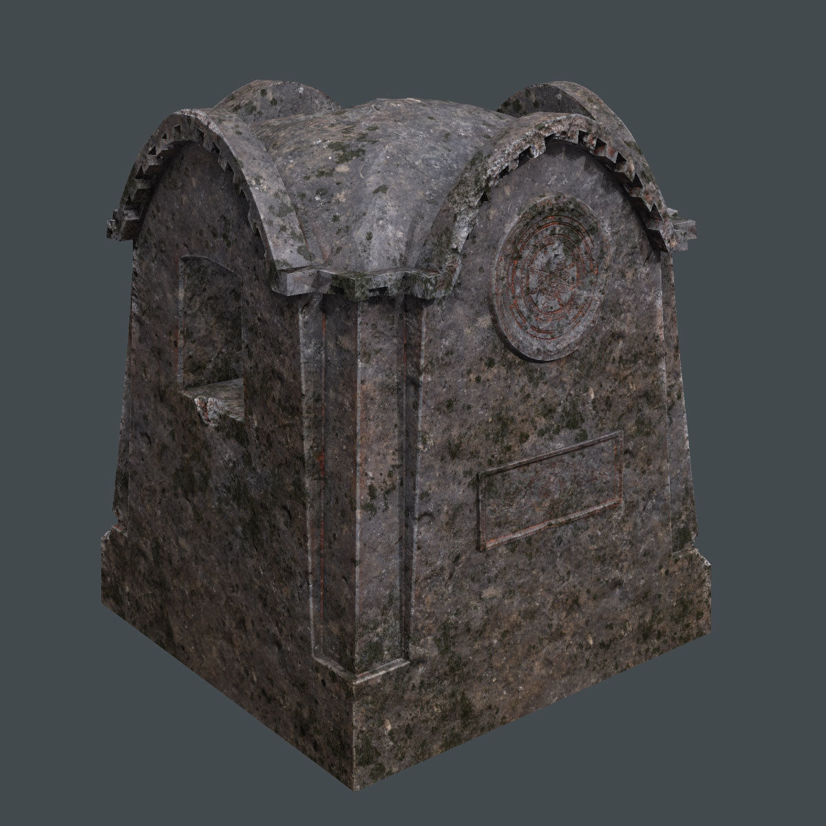 Lowpoly Cemetery Pack Low-poly 3D model_1
