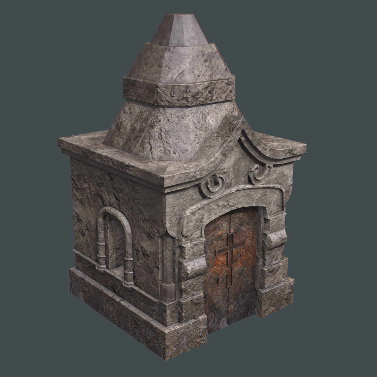 Lowpoly Cemetery Pack Low-poly 3D model_3