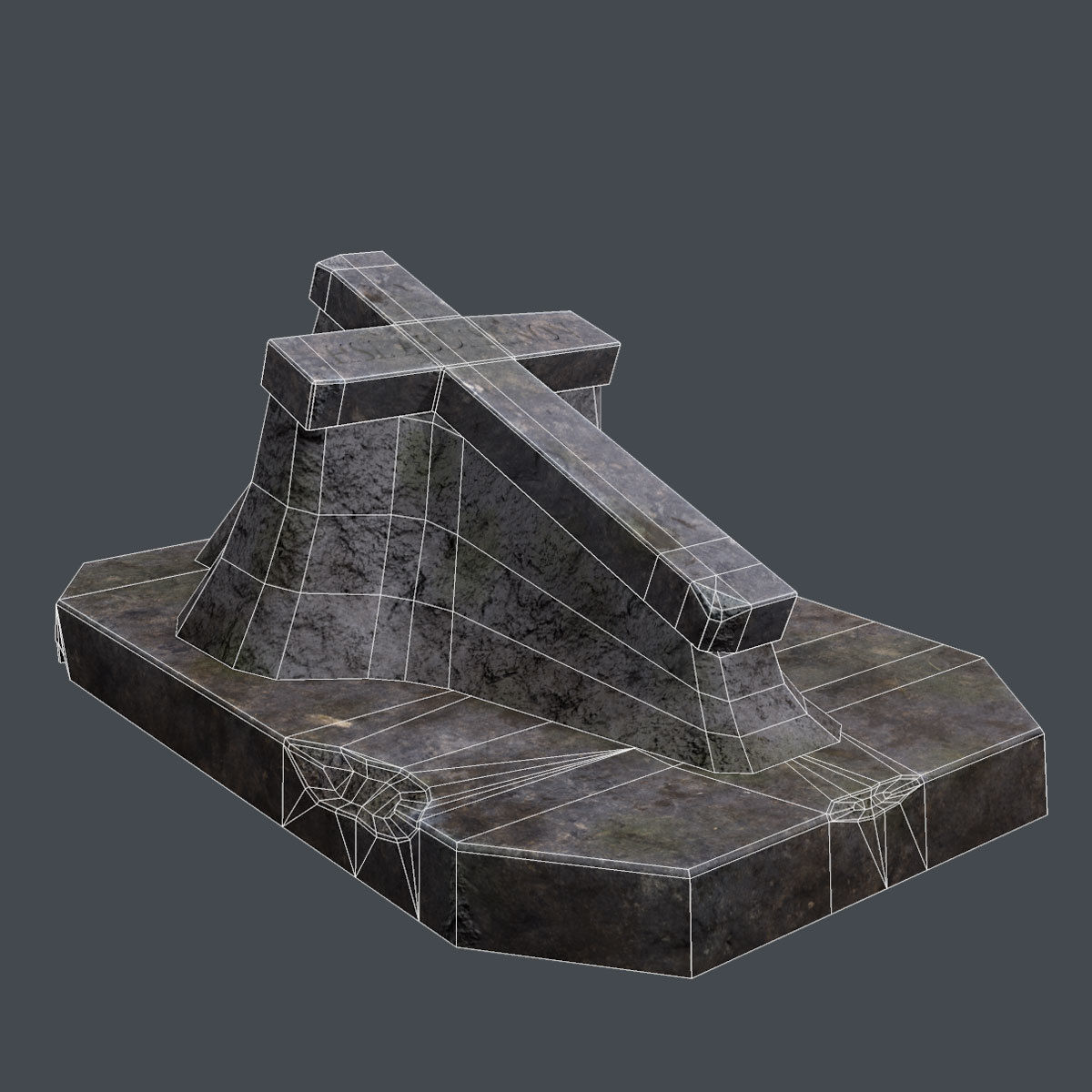 Lowpoly Cemetery Pack Low-poly 3D model_50
