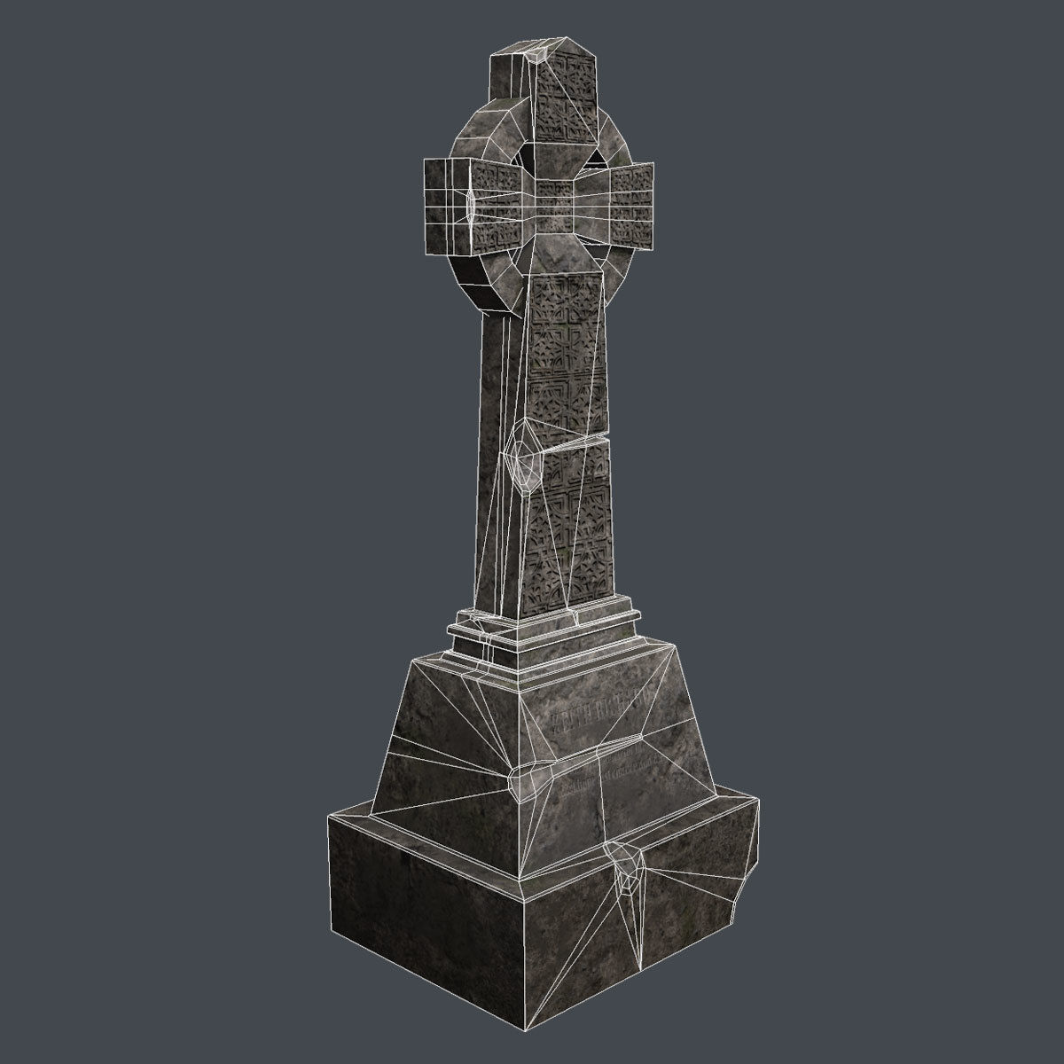Lowpoly Cemetery Pack Low-poly 3D model_41